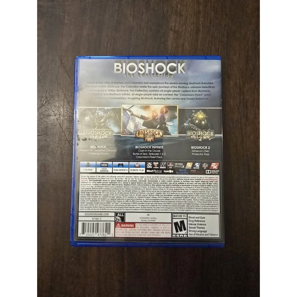 BioShock: The Collection (PlayStation 4, 2016) Complete In Box CIB